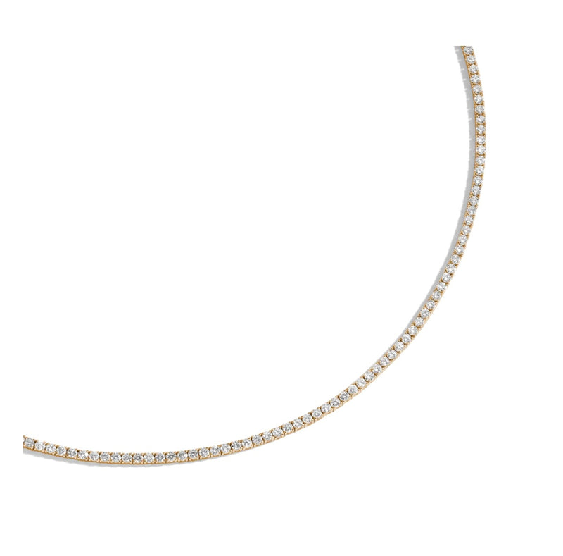 10k Rose Gold 6.4ct Diamond Tennis Chain