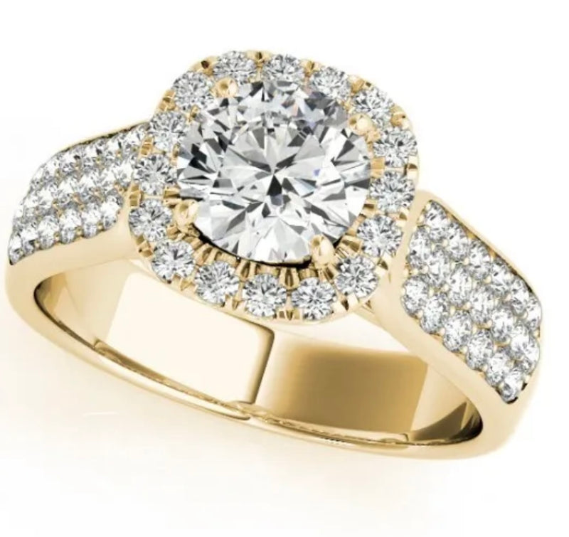 14k Yellow Gold 1.5ct Diamond Ring