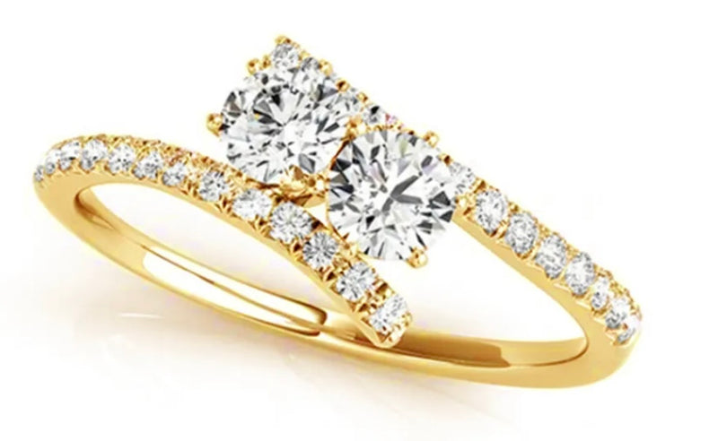 14k Yellow Gold 1.26ct Diamond Engagement Ring