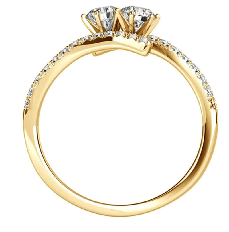 14k Yellow Gold 1.26ct Diamond Engagement Ring