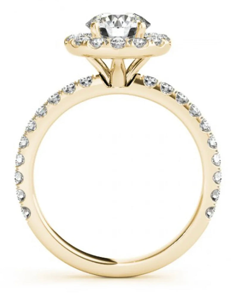 14k Yellow Gold 1.10ct Diamond Ring